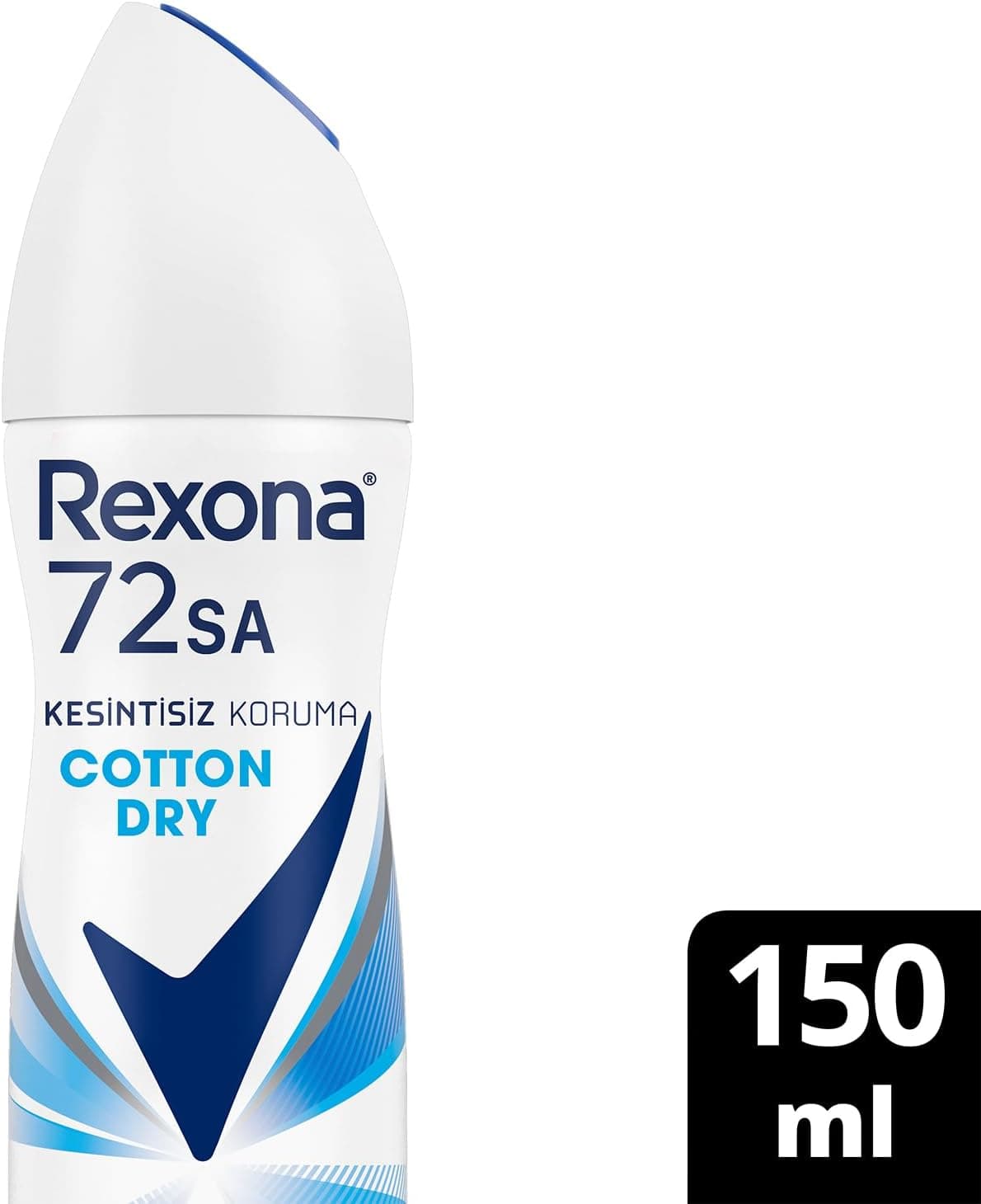 اسپری دئودورانت زنانه Rexona با رایحه Cotton Dry، 150 ml اسپری دئودورانت زنانه Rexona با رایحه Cotton Dry، 150 ml