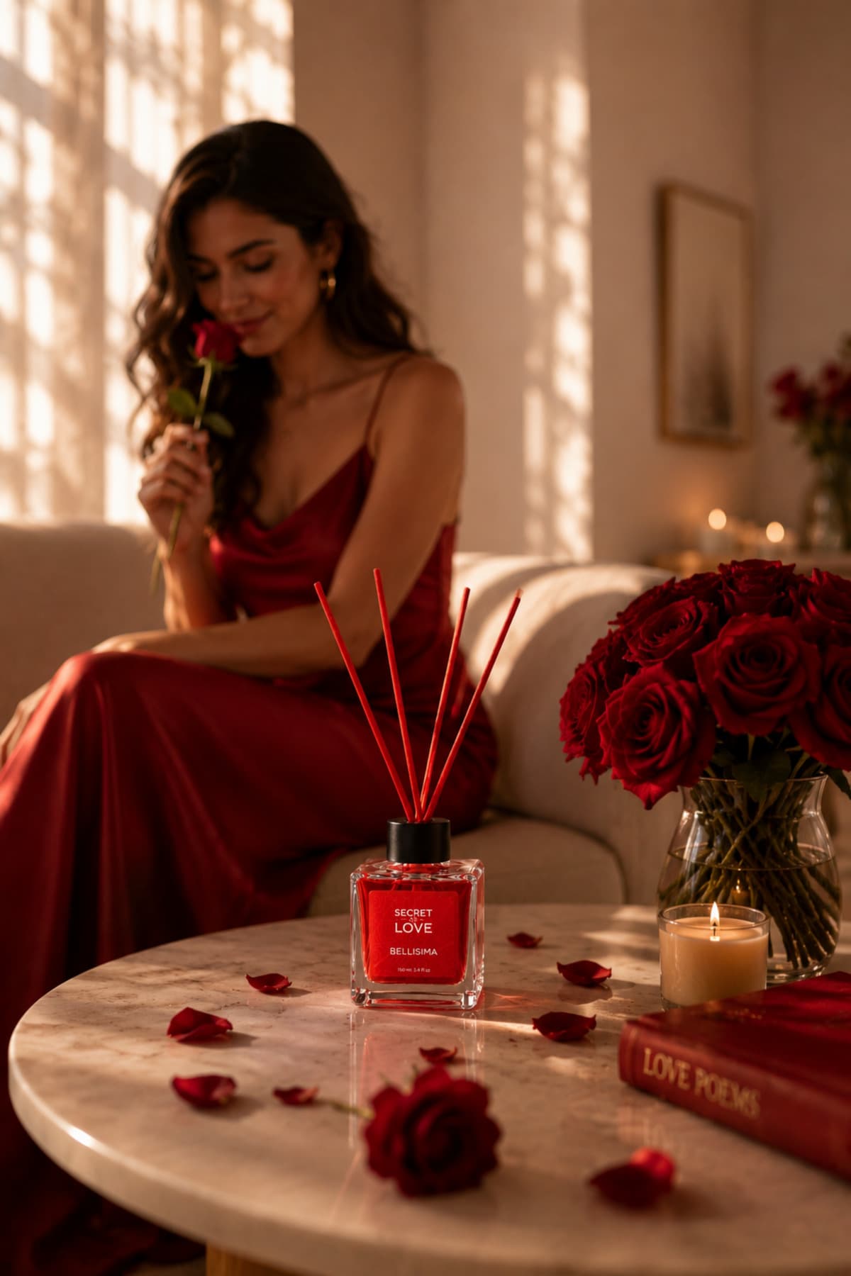 خوشبوکننده اتاق SECRET OF LOVE چوب بامبو شیشهای مدل Bellisima 100 ml خوشبوکننده اتاق SECRET OF LOVE چوب بامبو شیشهای مدل Bellisima 100 ml