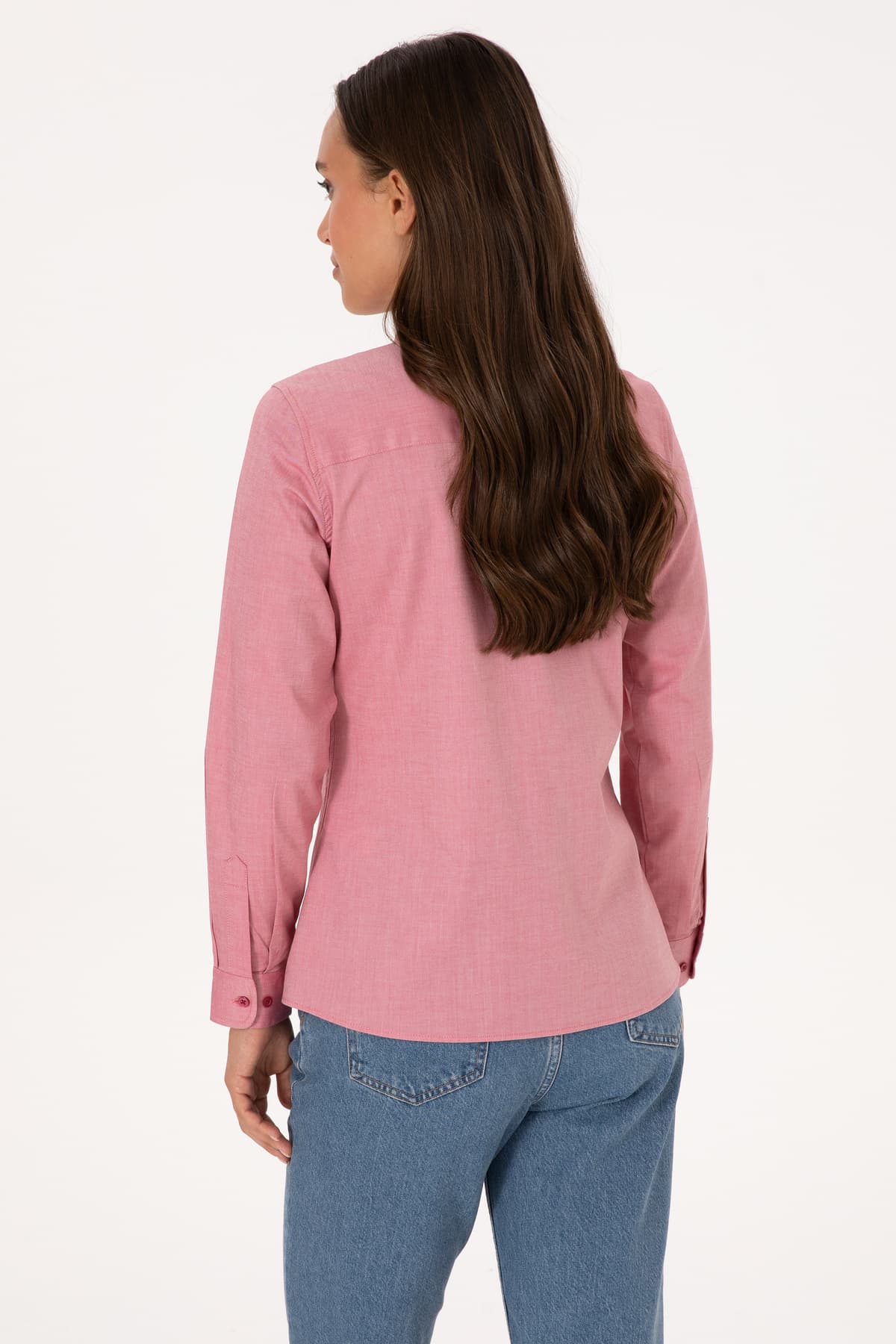 پیراهن زنانه U.S. Polo Assn. تمشکی تیره آستین بلند Basic مدل 50308038-VR104 پیراهن زنانه U.S. Polo Assn. تمشکی تیره آستین بلند Basic مدل 50308038-VR104