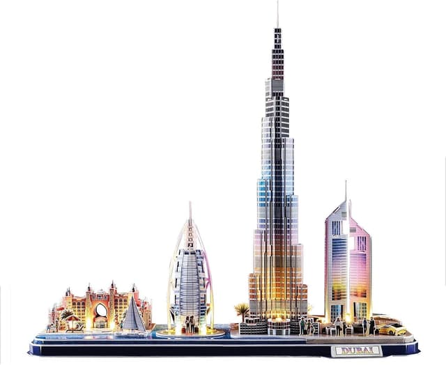 پازل سه بعدی CubicFun City Line - Dubai با چراغ LED مدل CUB/L523h پازل سه بعدی CubicFun City Line - Dubai با چراغ LED مدل CUB/L523h