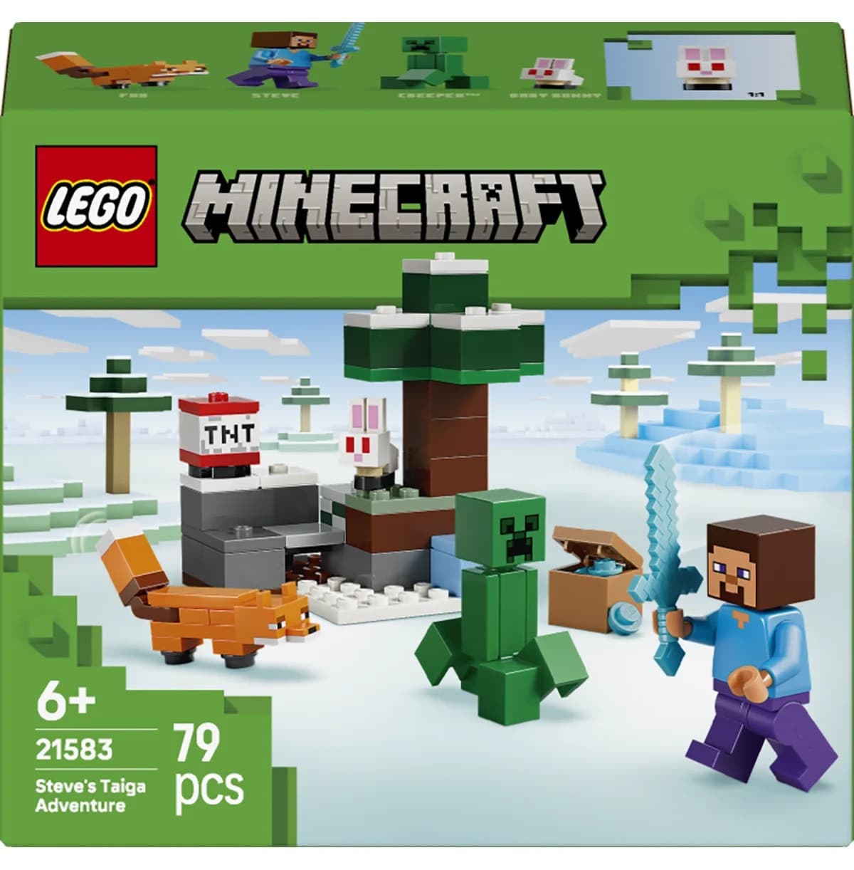 لگو Minecraft Steve ماجراجویی تایگا 79 قطعه مدل 21583 لگو Minecraft Steve ماجراجویی تایگا 79 قطعه مدل 21583