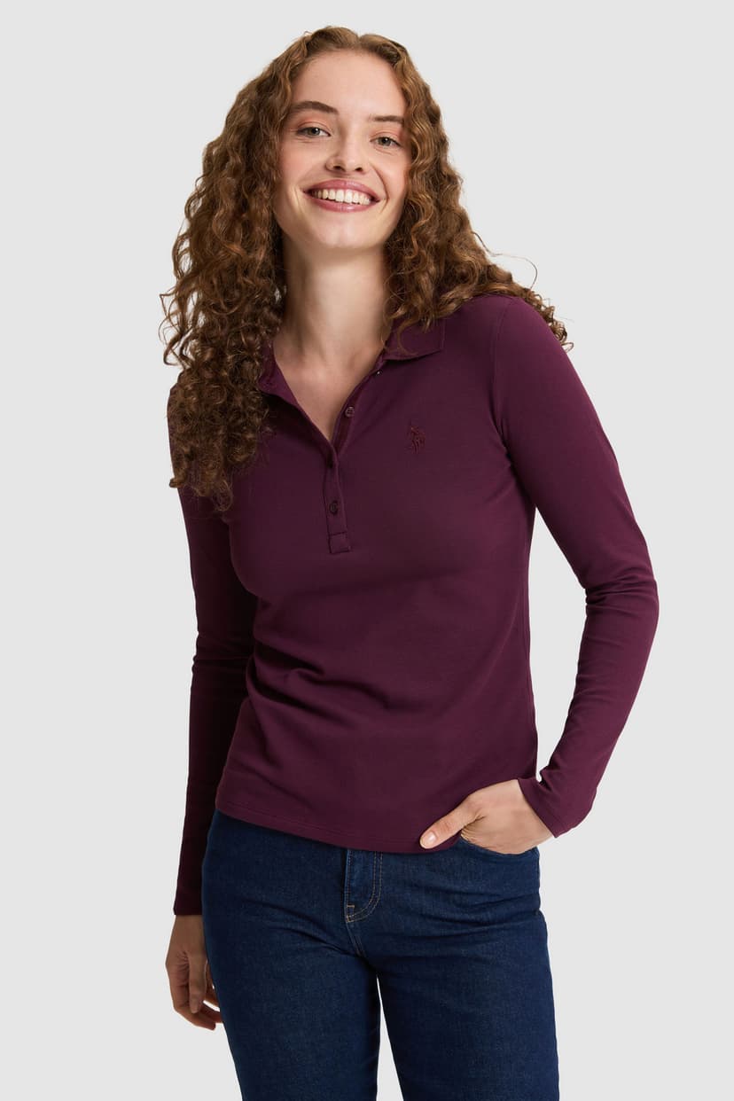سوئیشرت زنانه U.S. Polo Assn. بیسیک زرشکی مدل 50326760-VR180 سوئیشرت زنانه U.S. Polo Assn. بیسیک زرشکی مدل 50326760-VR180