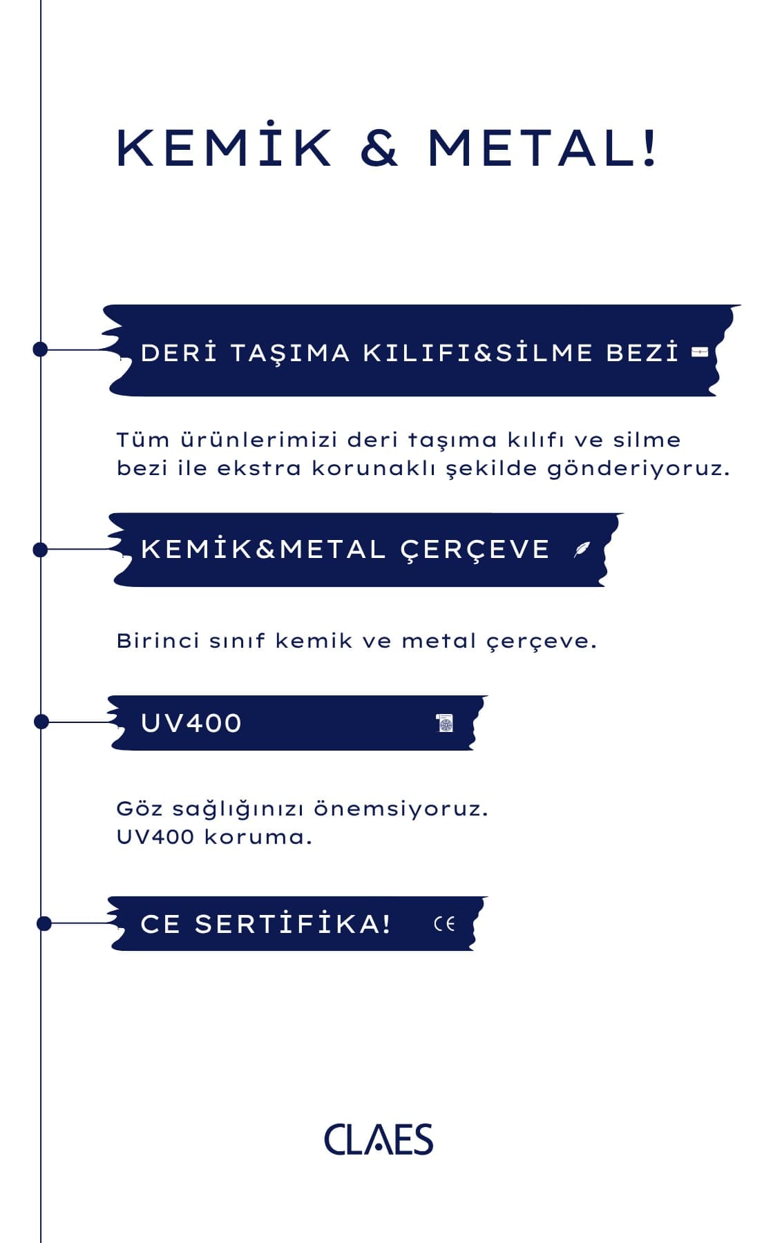 عینک آفتابی یونیسکس CLAES مدل Fethiye مشکی عینک آفتابی یونیسکس CLAES مدل Fethiye مشکی