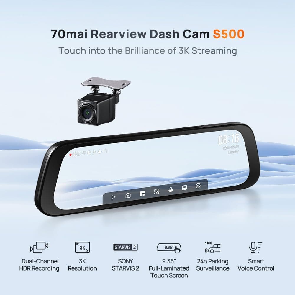 دوربین خودرو 70mai مدل DashCam S500 دوربین خودرو 70mai مدل DashCam S500
