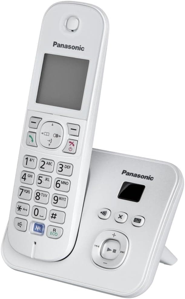 تلفن بیسیم Panasonic با منشی تلفنی و صفحه نمایش نسخه آلمانی مدل KX-TG6822 تلفن بیسیم Panasonic با منشی تلفنی و صفحه نمایش نسخه آلمانی مدل KX-TG6822