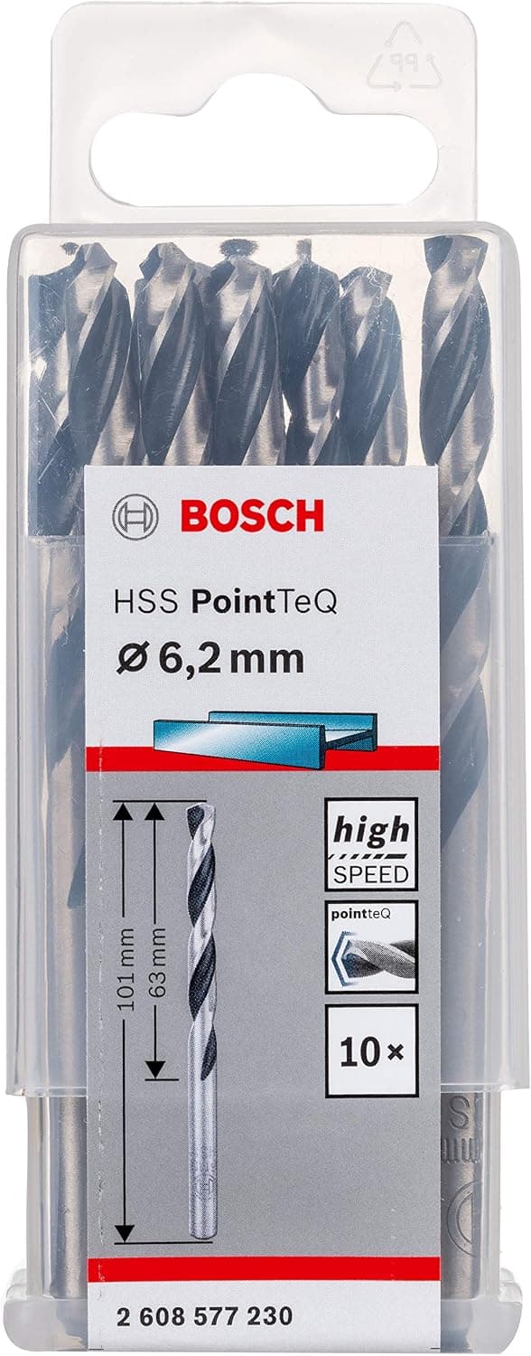 مته فلزی BOSCH اچاساس PointTeQ مطابق DIN 338 سایز 2,5 X 30 57 mm مدل 2608577193 مته فلزی BOSCH اچاساس PointTeQ مطابق DIN 338 سایز 2,5 X 30 57 mm مدل 2608577193