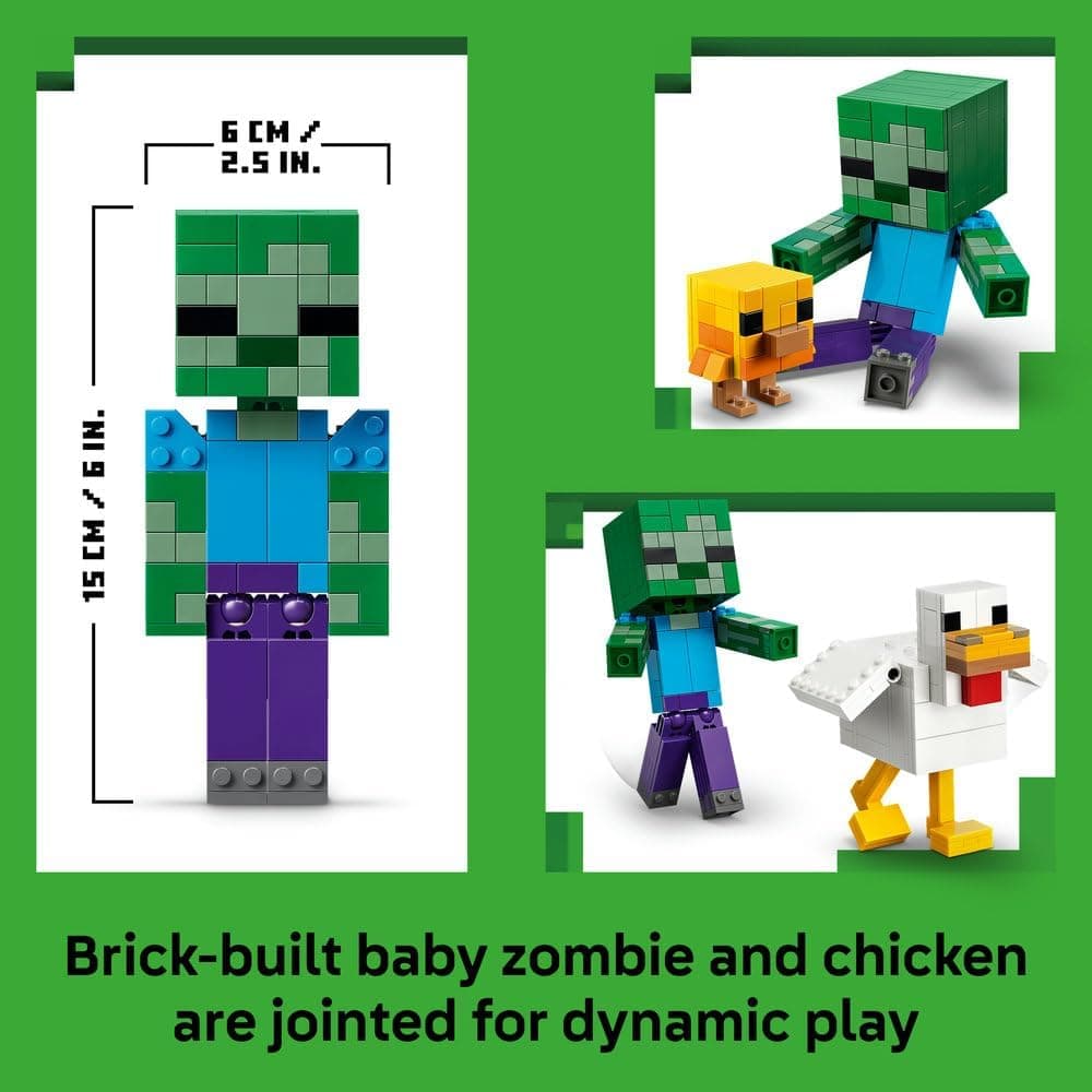 لگو Minecraft مدل 21582 Chicken Jockey لگو Minecraft مدل 21582 Chicken Jockey