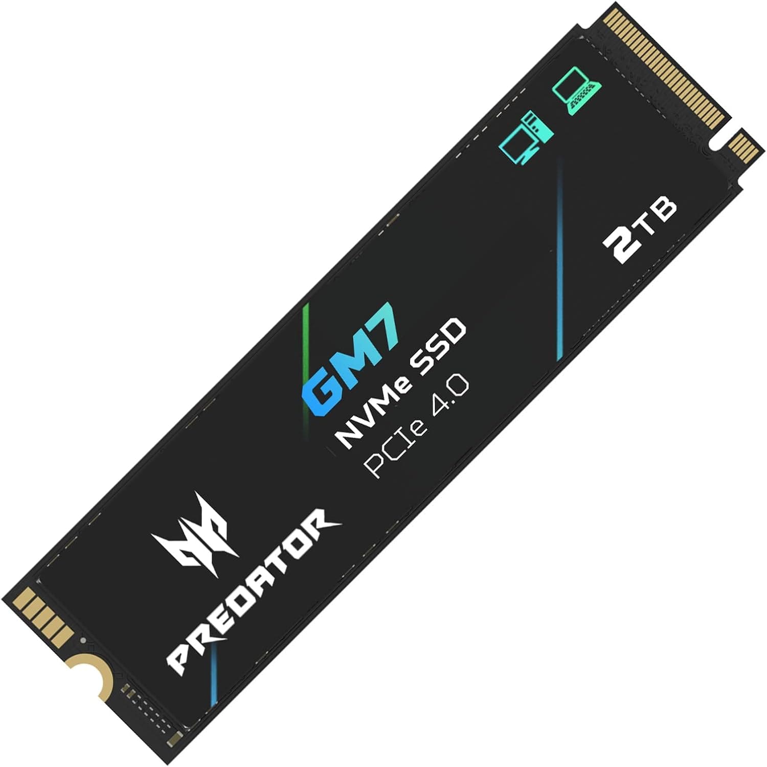 حافظه SSD داخلی لپتاپ، دسکتاپ و PS5 Acer Predator GM7 ظرفیت 2TB، M.2 2280 PCIe Gen4 x4 NVMe 2.0، تا 7200 MB/s، HMB+SLC مدل BL.9BWWR.119 حافظه SSD داخلی لپتاپ، دسکتاپ و PS5 Acer Predator GM7 ظرفیت 2TB، M.2 2280 PCIe Gen4 x4 NVMe 2.0، تا 7200 MB/s، HMB+SLC مدل BL.9BWWR.119