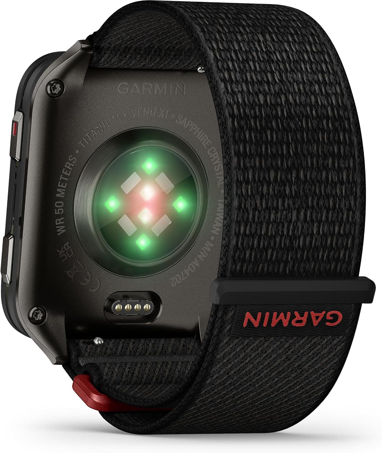 ساعت هوشمند Garmin مدل Venu X1 با بند نایلونی مشکی و بدنه تیتانیومی خاکستری ساعت هوشمند Garmin مدل Venu X1 با بند نایلونی مشکی و بدنه تیتانیومی خاکستری