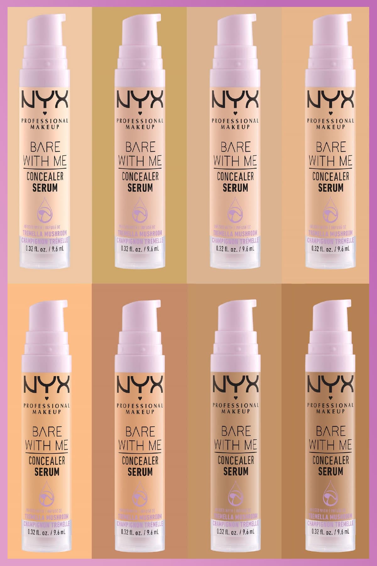 کانسیلر سرمی NYX Professional Makeup Bare With Me رنگ 02 Light کانسیلر سرمی NYX Professional Makeup Bare With Me رنگ 02 Light