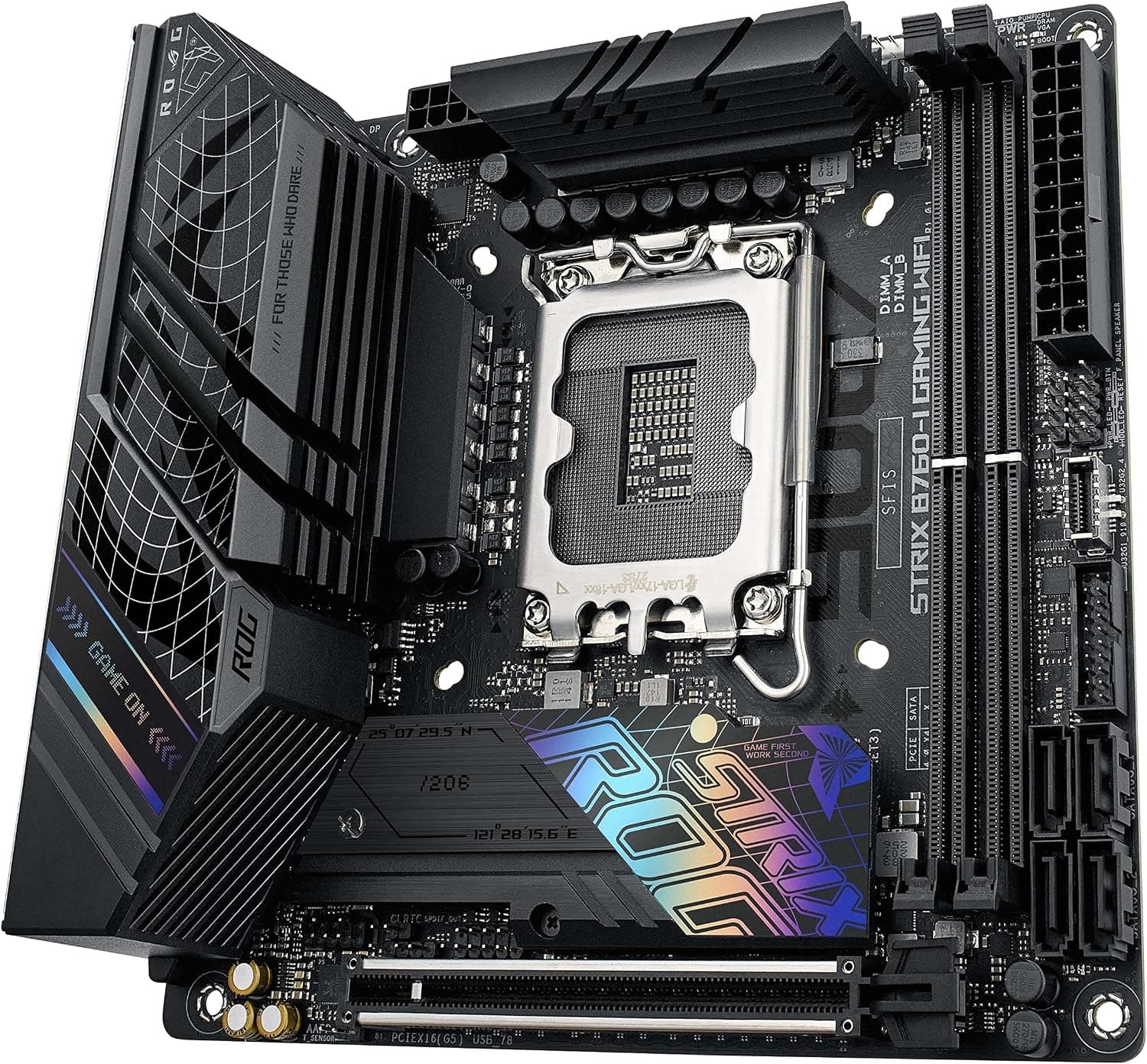 مادربرد ASUS ROG Strix B760-I Gaming WiFi mini-ITX سوکت LGA 1700 مشکی مادربرد ASUS ROG Strix B760-I Gaming WiFi mini-ITX سوکت LGA 1700 مشکی