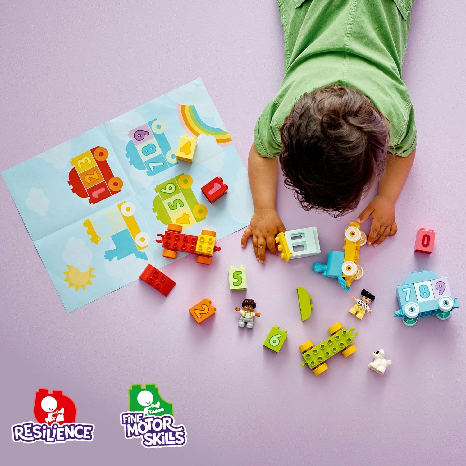 لگو DUPLO قطار اعداد یادگیری شمارش مدل 10954 لگو DUPLO قطار اعداد یادگیری شمارش مدل 10954