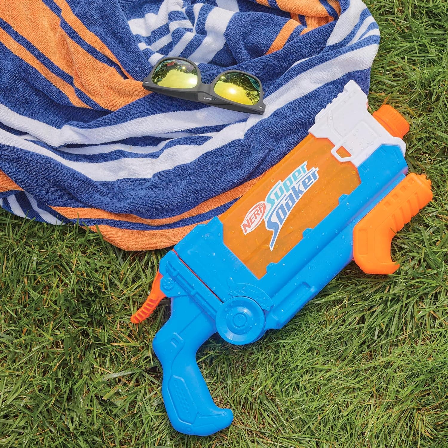 تفنگ آبپاش Nerf با پرکردن چرخشی، ۴ حالت پاشش و مخزن 30 Sıvı Ons تفنگ آبپاش Nerf با پرکردن چرخشی، ۴ حالت پاشش و مخزن 30 Sıvı Ons