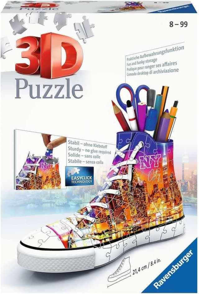 پازل سه بعدی Ravensburger اسنیکر نیویورک پازل سه بعدی Ravensburger اسنیکر نیویورک