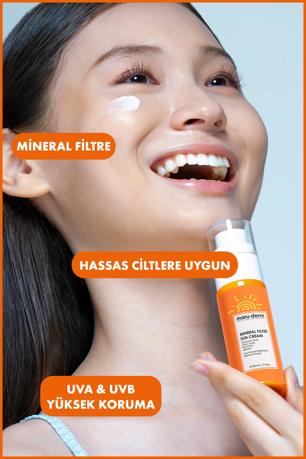 کرم ضد آفتاب Maru.Derm فیلتر معدنی %100 SPF 50+ PA++++ 50 ML کرم ضد آفتاب Maru.Derm فیلتر معدنی %100 SPF 50+ PA++++ 50 ML