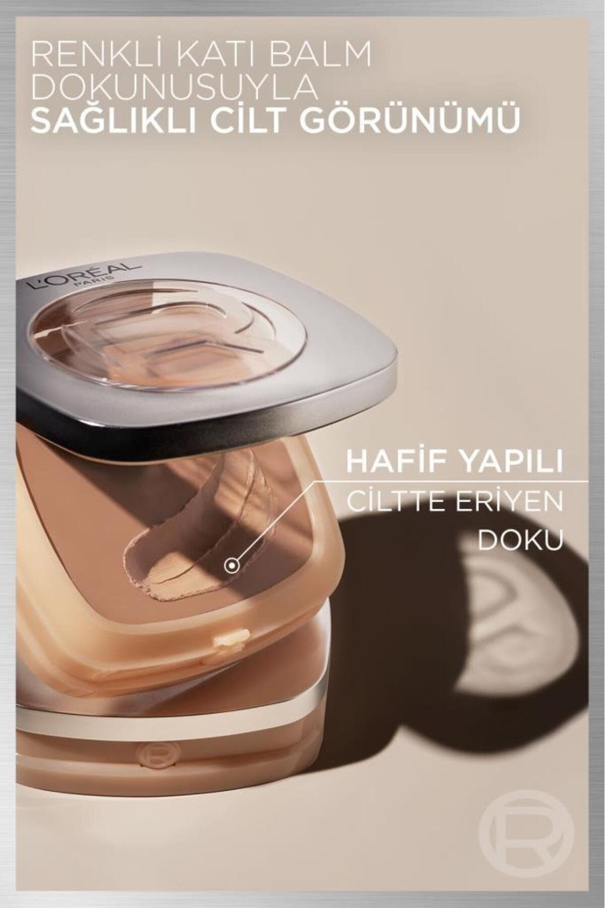 فوندوتن L'Oreal Paris True Match Hyaluron Tinted Balm 2.5 خنثی روشن فوندوتن L'Oreal Paris True Match Hyaluron Tinted Balm 2.5 خنثی روشن