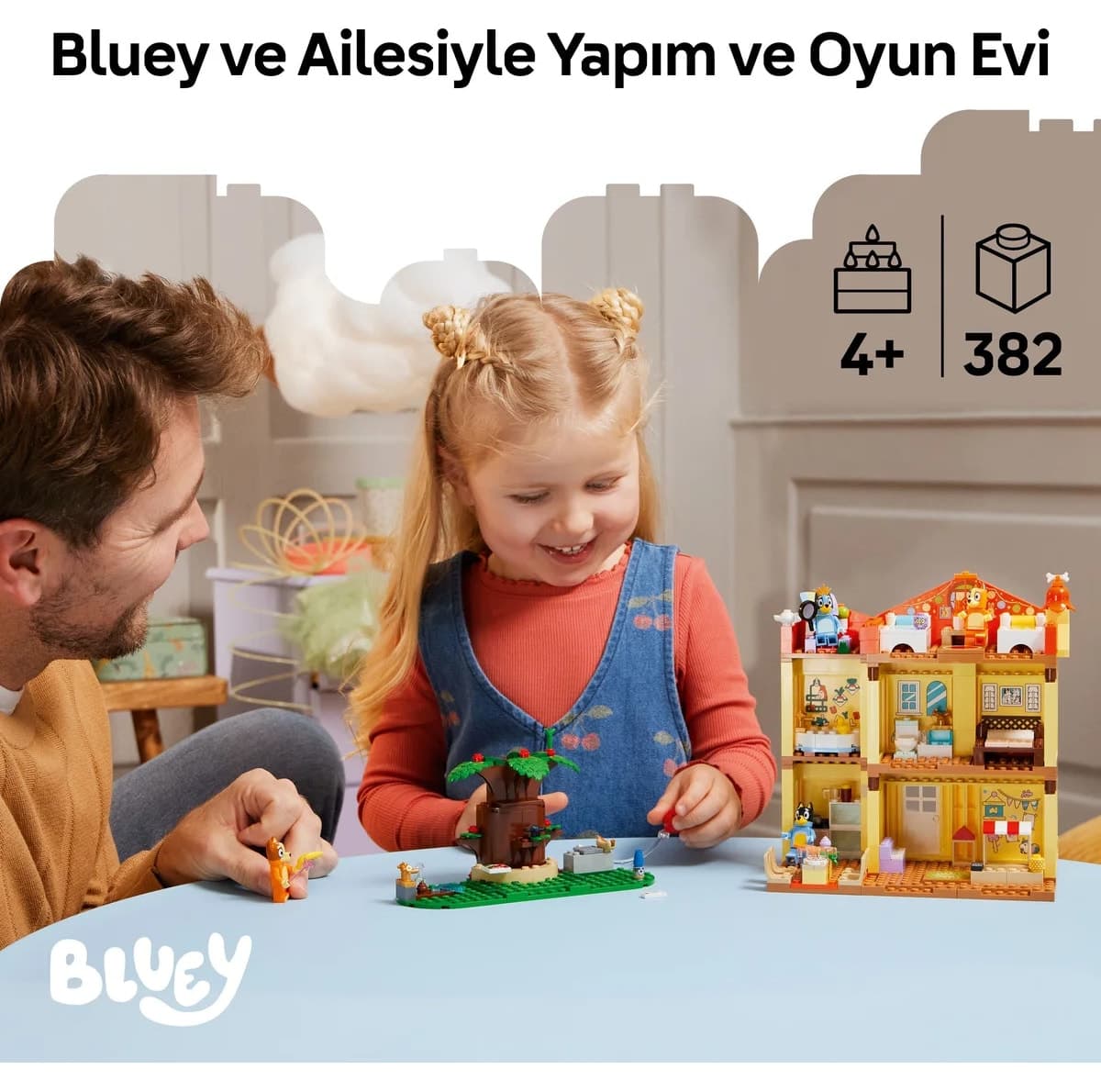 لگو خانه خانوادگی Bluey مدل 11203 ۳۸۲ قطعه ۴+ لگو خانه خانوادگی Bluey مدل 11203 ۳۸۲ قطعه ۴+