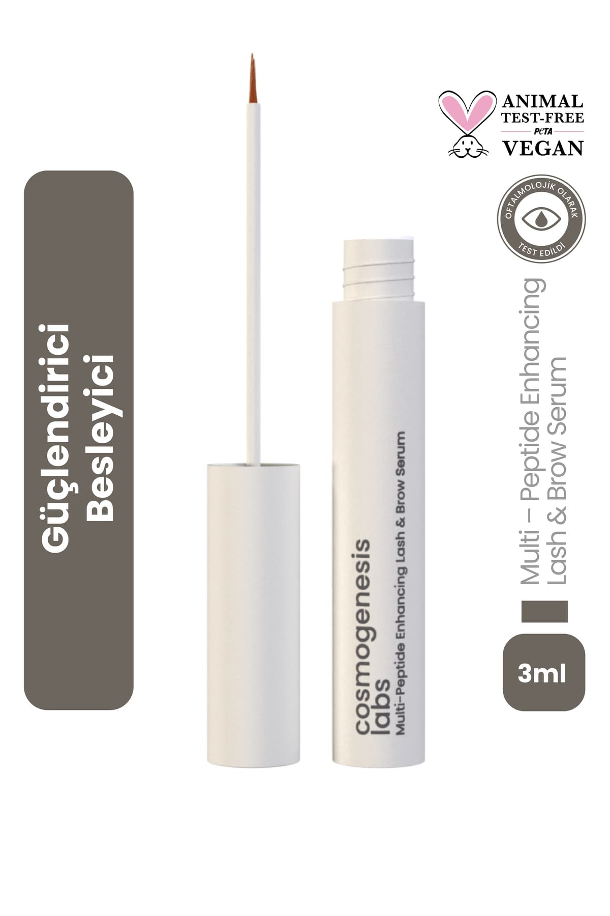 سرم تقویتکننده ابرو و مژه Cosmogenesis Labs آبپایه مغذی وگان 3ml (%1 BİOTİN، %1 PEPTİT) سرم تقویتکننده ابرو و مژه Cosmogenesis Labs آبپایه مغذی وگان 3ml (%1 BİOTİN، %1 PEPTİT)