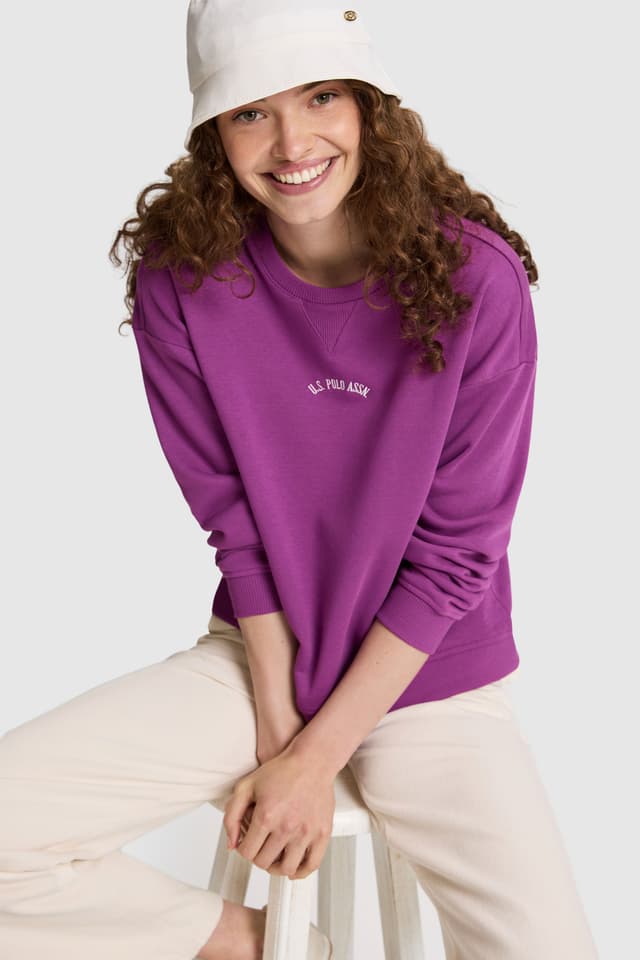 سویشرت زنانه U.S. Polo Assn. بنفش مدل 50328959-VR037 سویشرت زنانه U.S. Polo Assn. بنفش مدل 50328959-VR037
