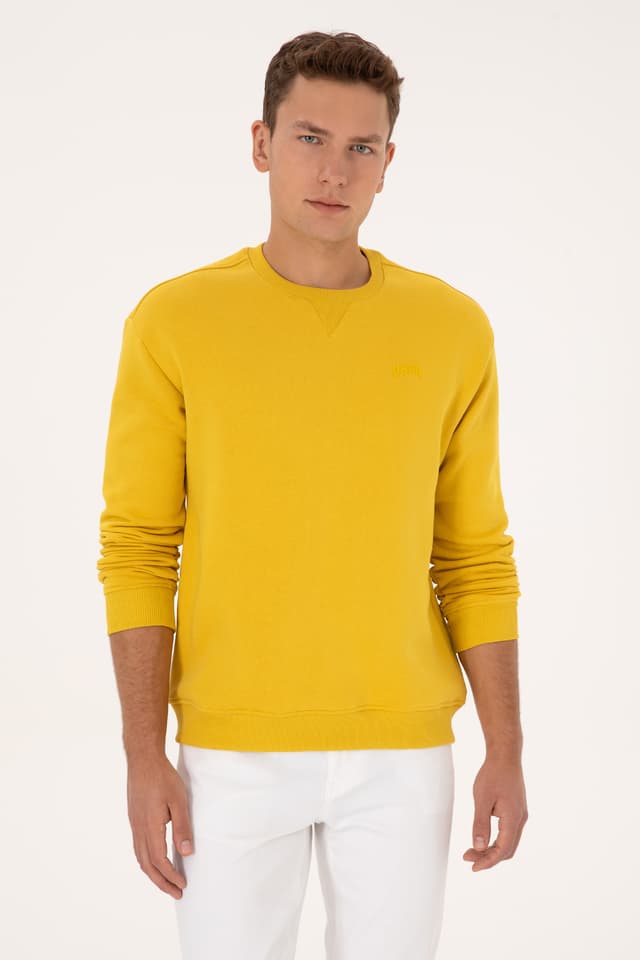 سوئیشرت مردانه U.S. Polo Assn. یقه گرد کامفورت فیت شاردونی زرد مدل 50313757-VR094 سوئیشرت مردانه U.S. Polo Assn. یقه گرد کامفورت فیت شاردونی زرد مدل 50313757-VR094