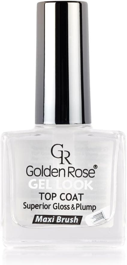 تاپ کوت ناخن Golden Rose با جلوه ژلی و براقی تاپ کوت ناخن Golden Rose با جلوه ژلی و براقی