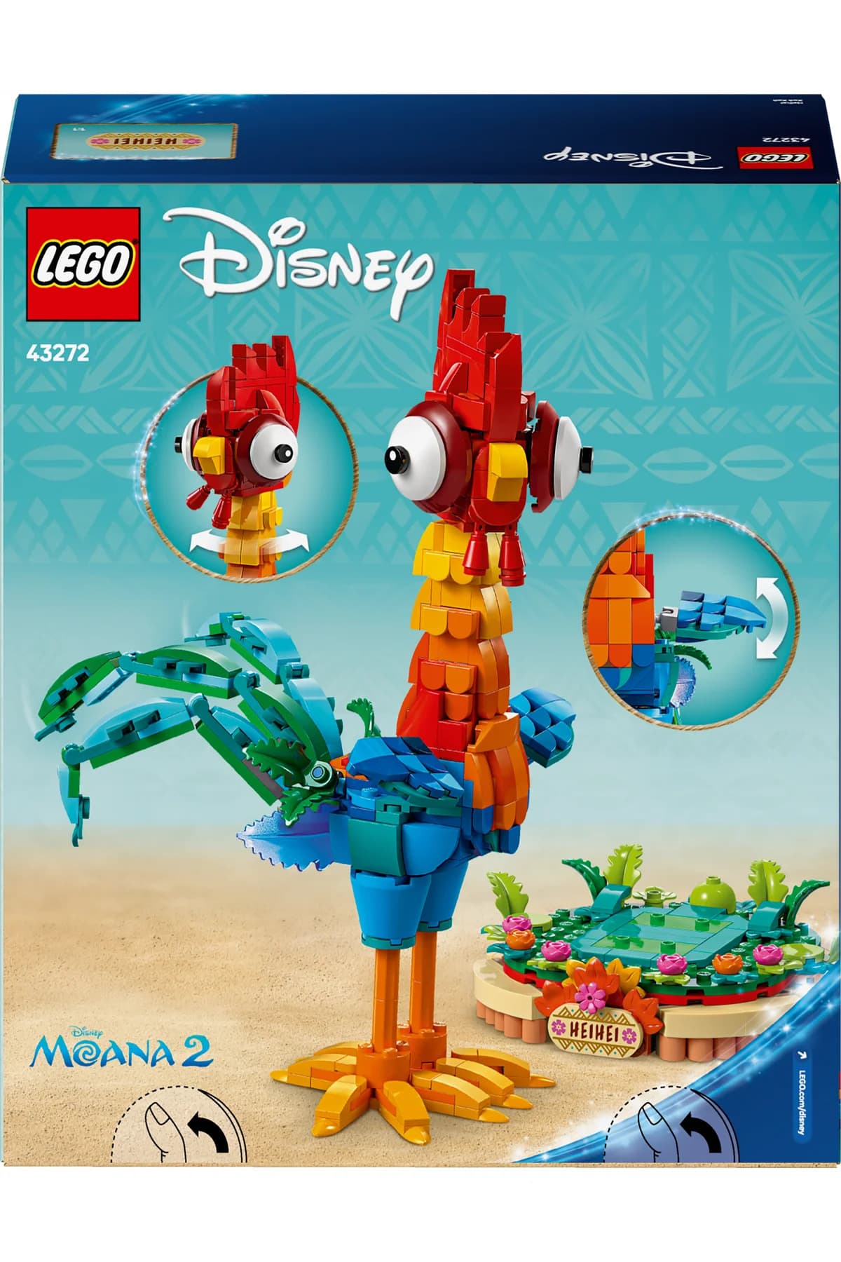 ست ساختنی اسباببازی برای ۹ سال به بالا لگو Disney Heihei مدل 43272 با 566 قطعه ست ساختنی اسباببازی برای ۹ سال به بالا لگو Disney Heihei مدل 43272 با 566 قطعه