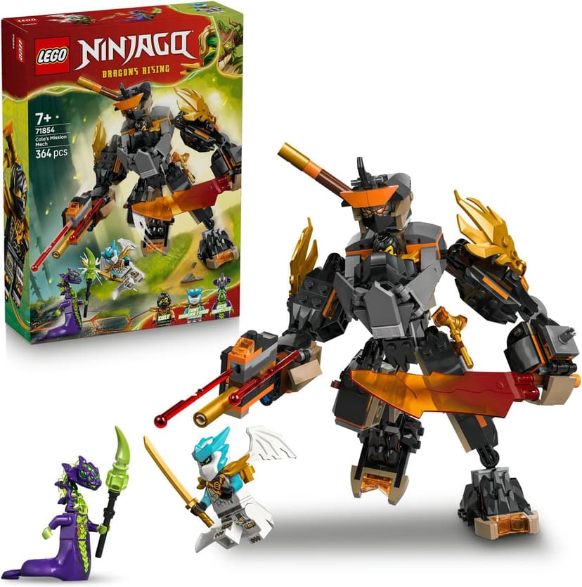 لگو NINJAGO ربات ماموریت کول و اژدهای زین مدل 71854 لگو NINJAGO ربات ماموریت کول و اژدهای زین مدل 71854