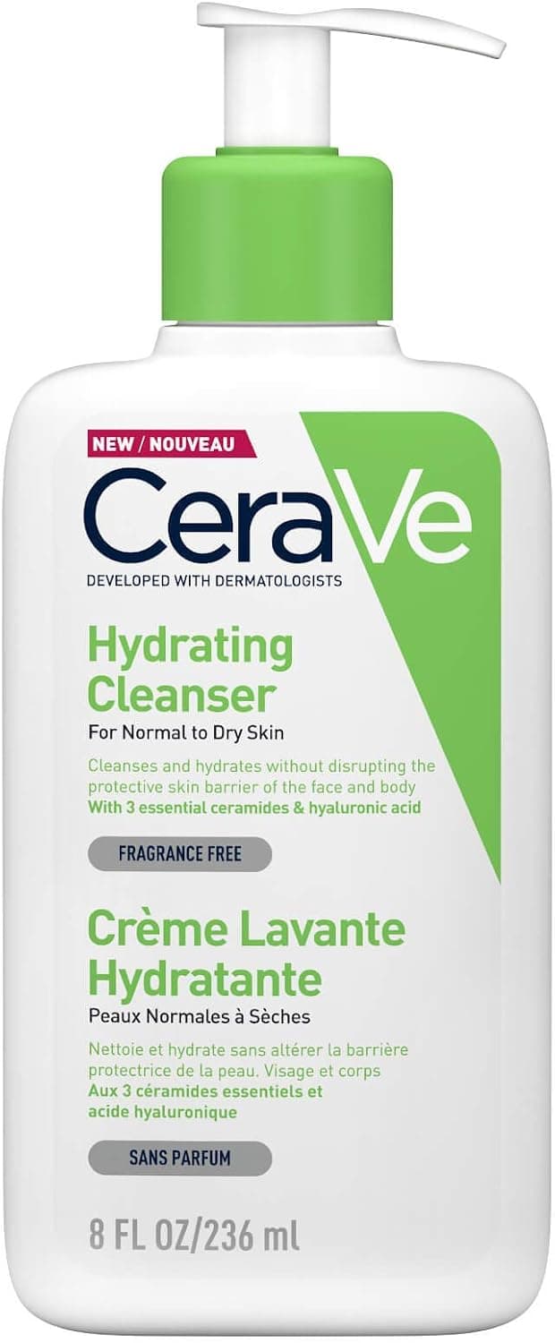 پاککننده آبرسان CeraVe برای پوست خشک و معمولی 236 ml پاککننده آبرسان CeraVe برای پوست خشک و معمولی 236 ml