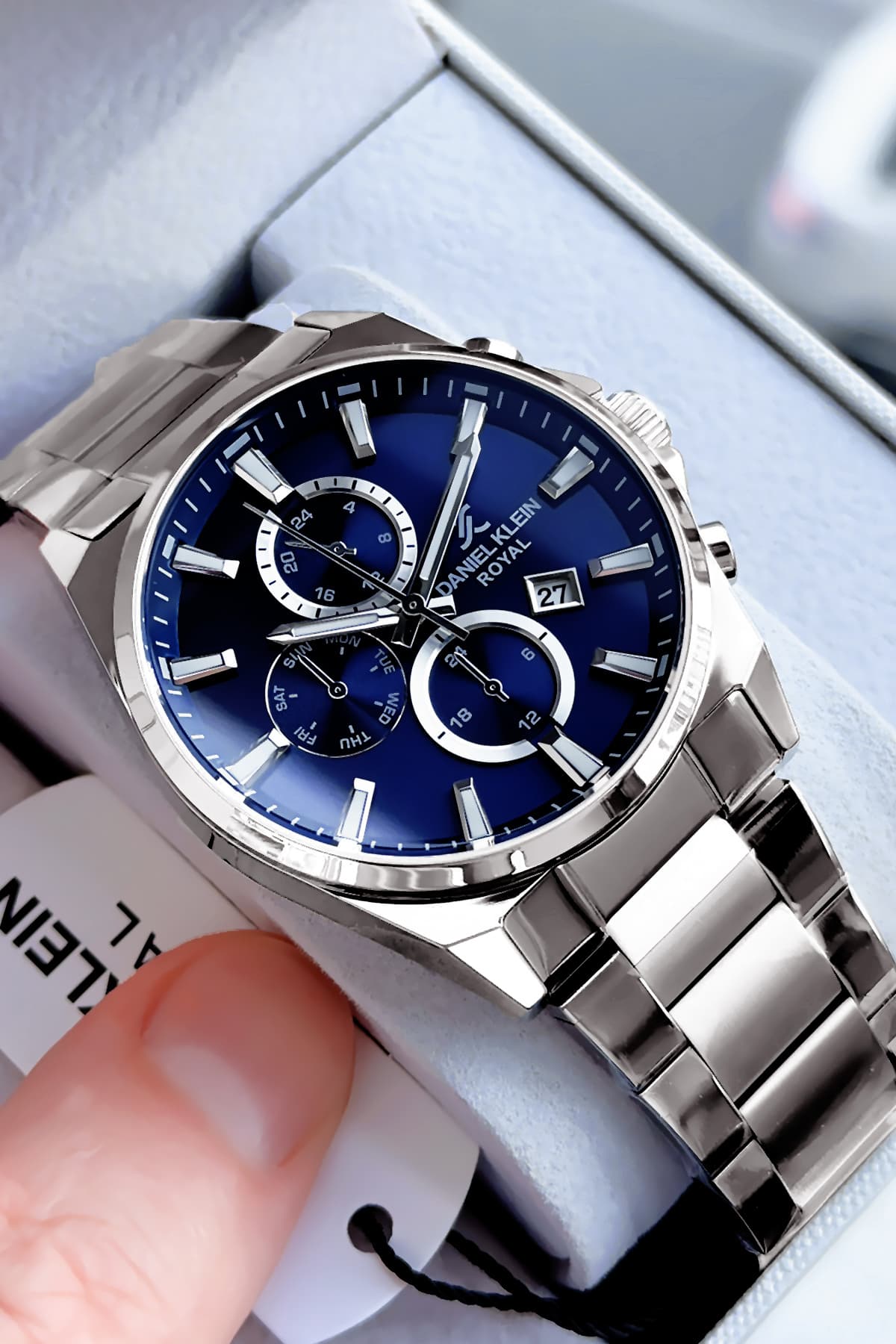 ساعت مردانه Daniel Klein ضد آب 3 ATM بند فولادی نقرهای مدل Dke2023c3 ساعت مردانه Daniel Klein ضد آب 3 ATM بند فولادی نقرهای مدل Dke2023c3