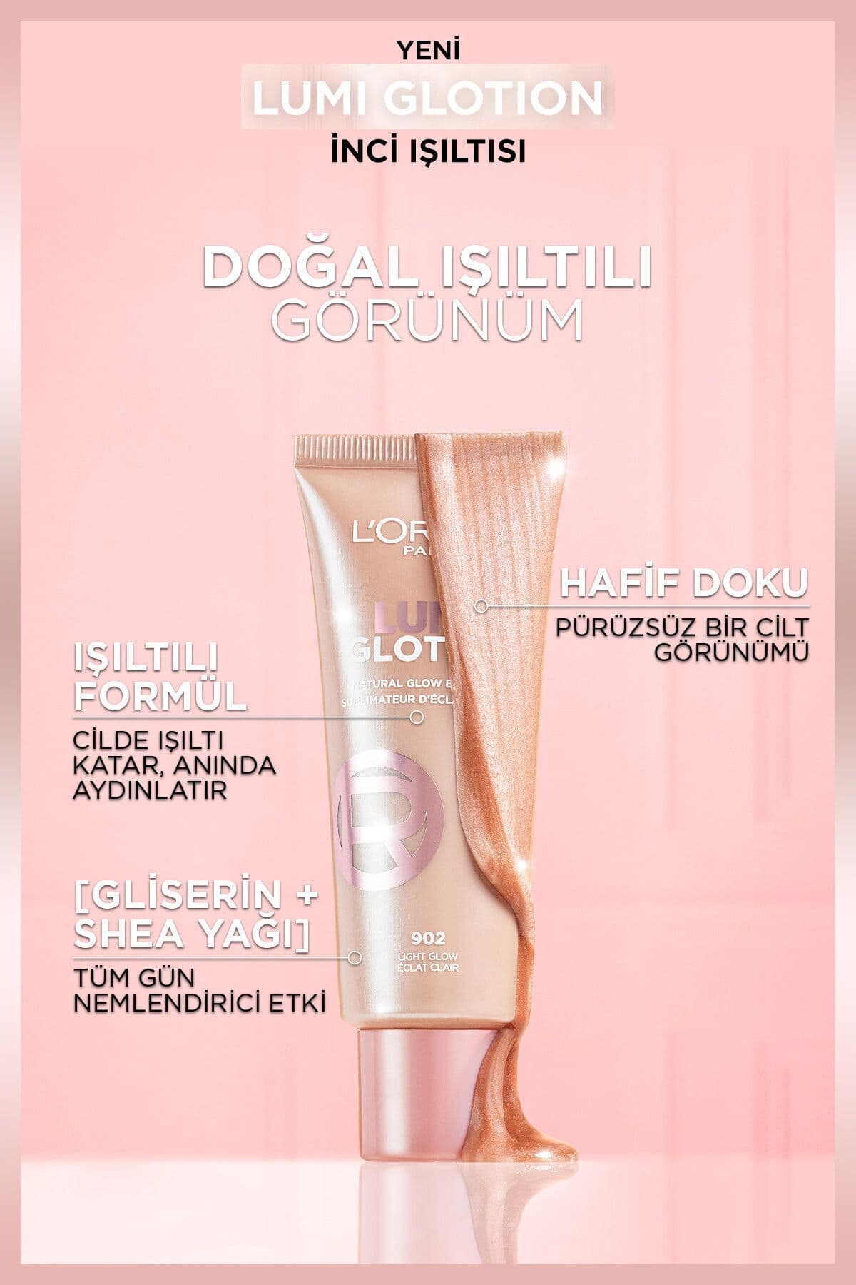 محصول آرایشی L'Oreal Paris Glotion All-in-one روشنکننده 901 - Fair Glow، 40 ml و Mini Lash Sensational Mascara محصول آرایشی L'Oreal Paris Glotion All-in-one روشنکننده 901 - Fair Glow، 40 ml و Mini Lash Sensational Mascara