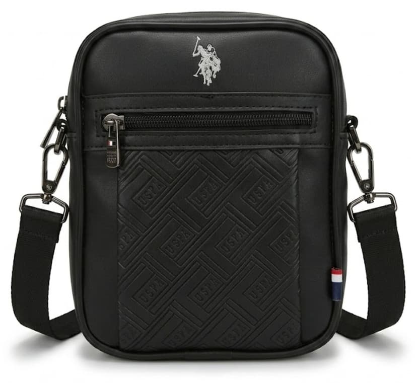 کیف پستچی مردانه U.S. Polo Assn. چرمی رودوشی مشکی مدل PLHEY26077 کیف پستچی مردانه U.S. Polo Assn. چرمی رودوشی مشکی مدل PLHEY26077