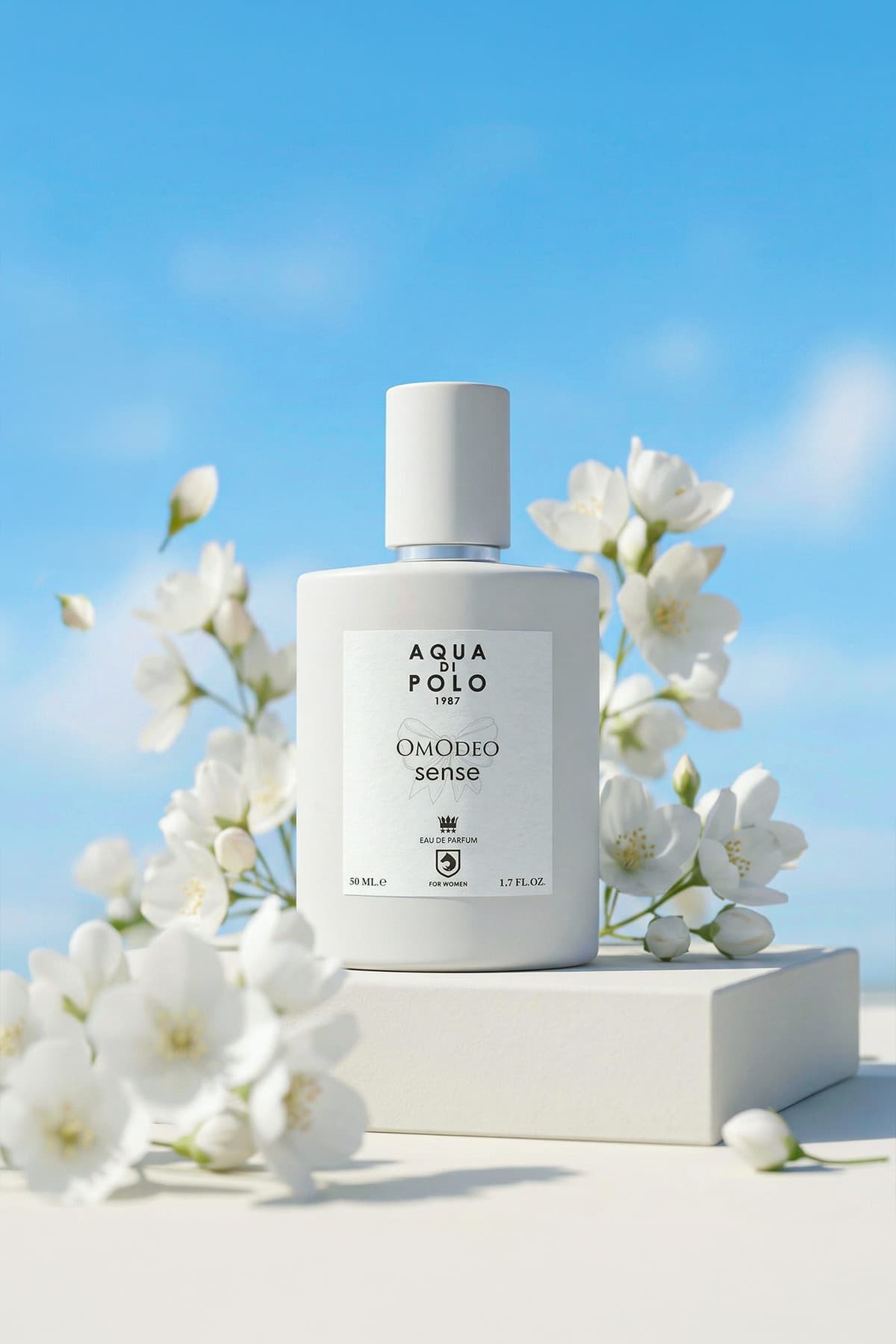 ادوپرفیوم زنانه Aqua Di Polo 1987 گلفام مدل Omodeo Sense با رایحه نارنگی، یاس، زنجبیل، وانیل و چوب صندل 50ml ادوپرفیوم زنانه Aqua Di Polo 1987 گلفام مدل Omodeo Sense با رایحه نارنگی، یاس، زنجبیل، وانیل و چوب صندل 50ml