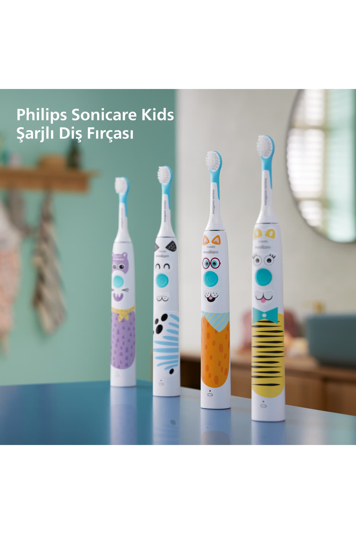مسواک برقی شارژی کودک Philips با پاککنندگی ملایم و برچسب مدل HX3601/01 مسواک برقی شارژی کودک Philips با پاککنندگی ملایم و برچسب مدل HX3601/01