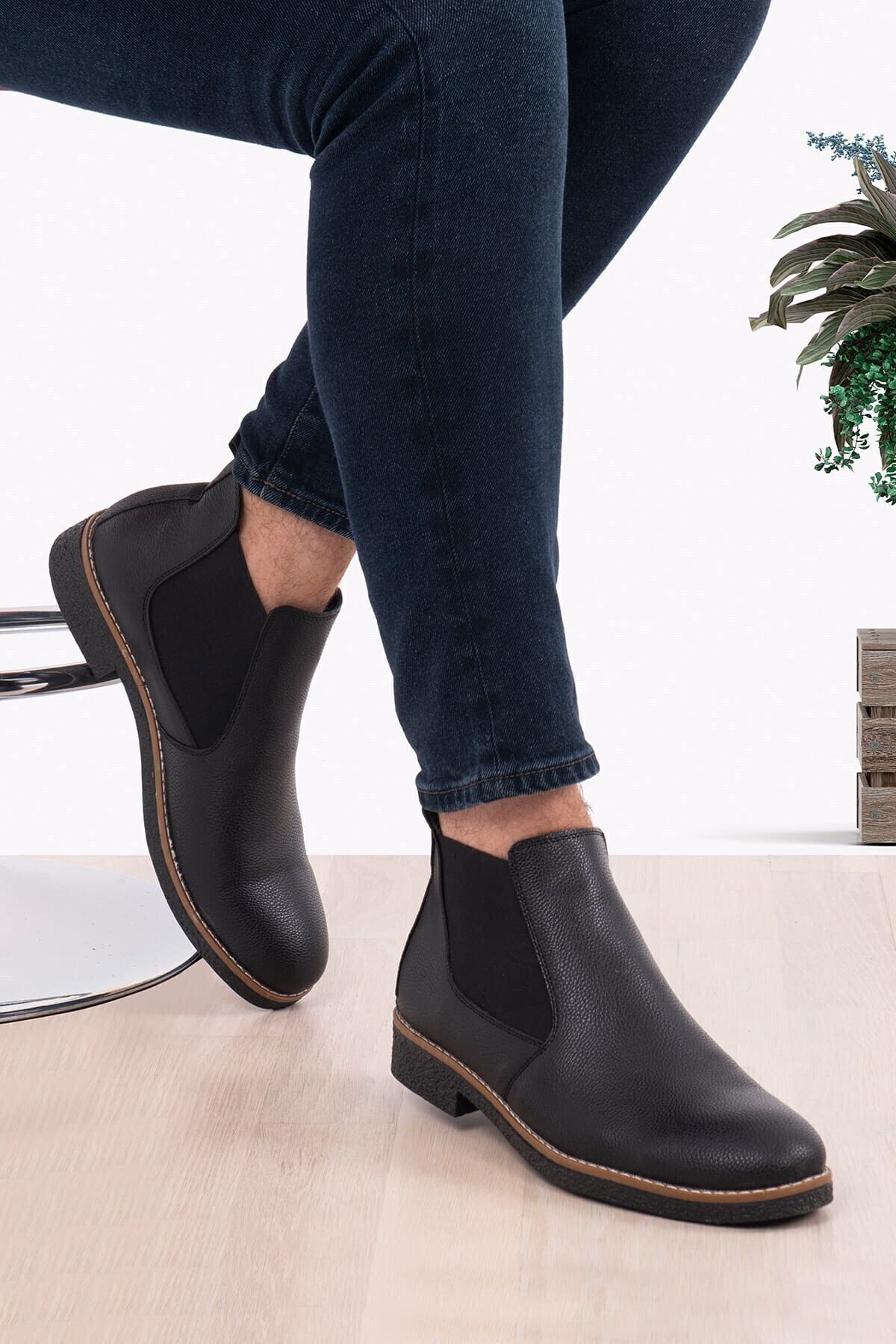 بوت مردانه zege shoes Chelsea زمستانی بوت مردانه zege shoes Chelsea زمستانی