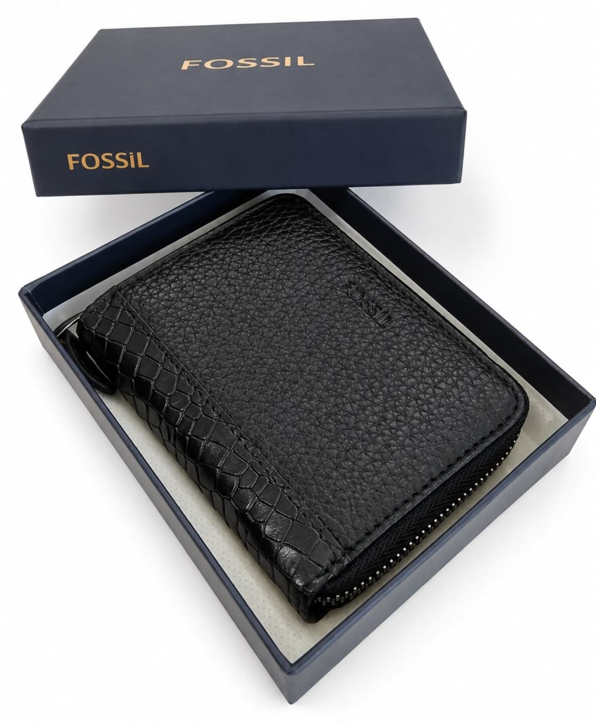 کیف پول زنانه Fossil چرم طبیعی زیپ دار کارتخور چند بخشی کیف پول زنانه Fossil چرم طبیعی زیپ دار کارتخور چند بخشی