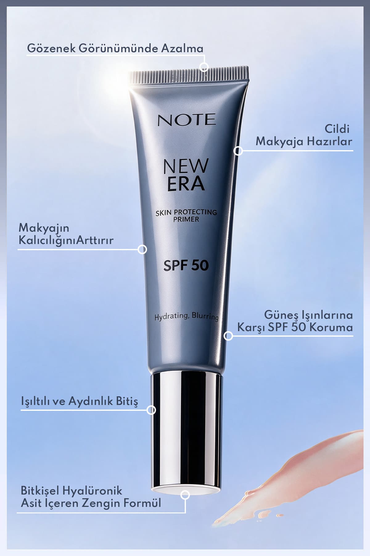پرایمر آرایشی مرطوبکننده و محافظ پوست Note Cosmetics Spf 50 مدل New Era پرایمر آرایشی مرطوبکننده و محافظ پوست Note Cosmetics Spf 50 مدل New Era