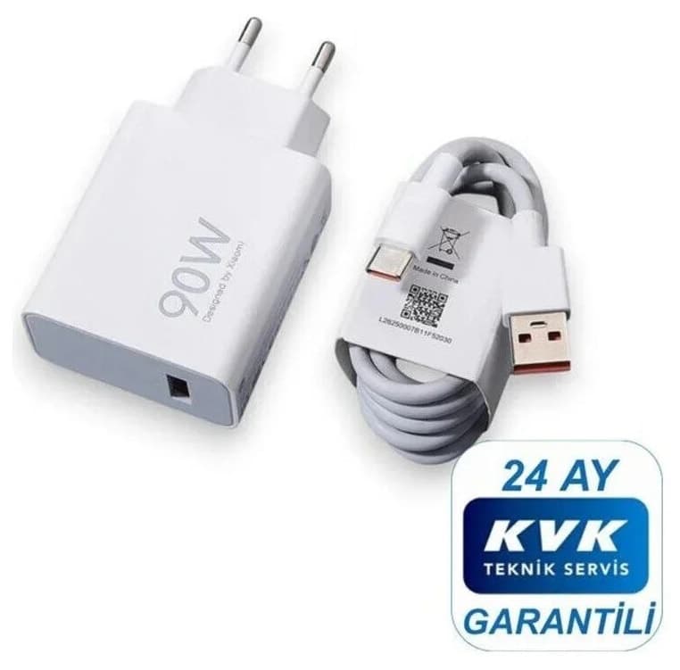 ست آداپتور شارژ سریع Xiaomi همراه کابل 90W ست آداپتور شارژ سریع Xiaomi همراه کابل 90W