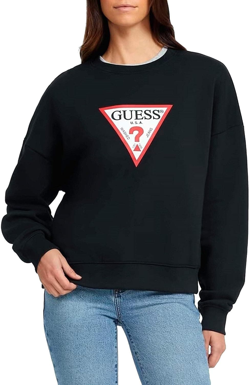 سوئیشرت زنانه GUESS فلیس مدل P51257S633 سوئیشرت زنانه GUESS فلیس مدل P51257S633