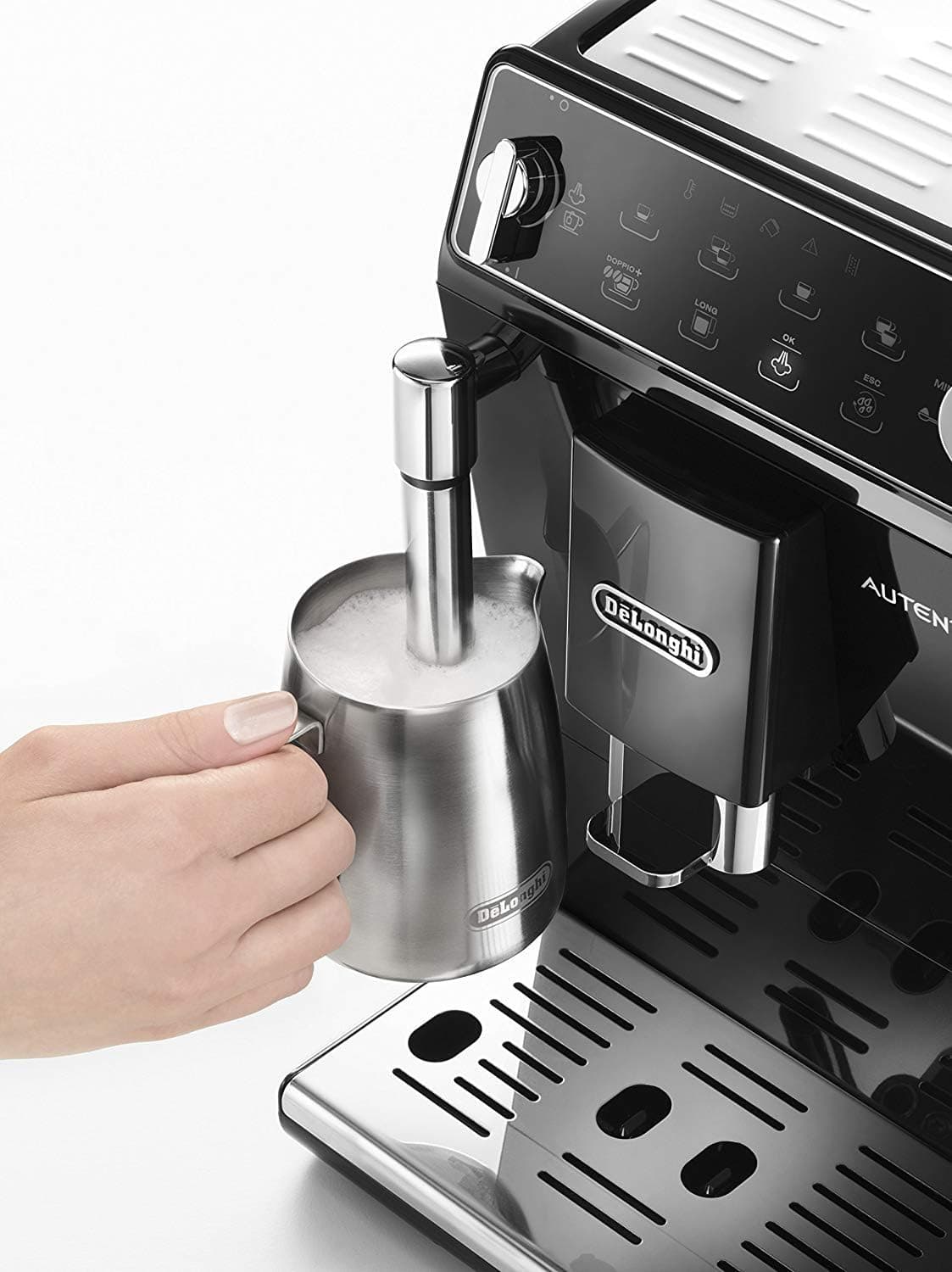 دستگاه اسپرسوساز و کاپوچینوساز تماماتوماتیک De'Longhi مشکی مدل ETAM 29.510.SB Autentica، 1450 W، 1.3 Liters دستگاه اسپرسوساز و کاپوچینوساز تماماتوماتیک De'Longhi مشکی مدل ETAM 29.510.SB Autentica، 1450 W، 1.3 Liters