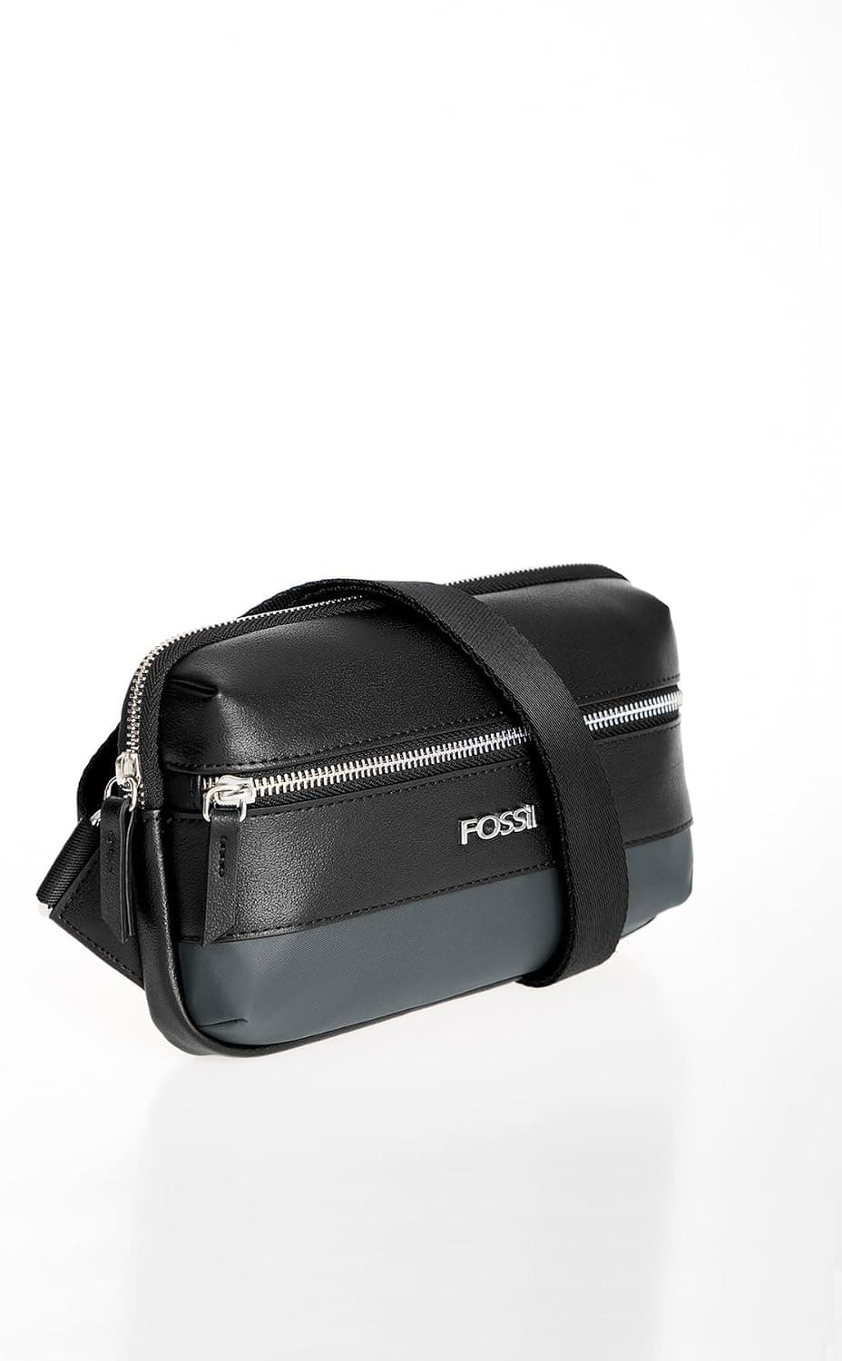 کیف کمری مردانه Fossil زغالی تکسایز مدل 01Fs2054 کیف کمری مردانه Fossil زغالی تکسایز مدل 01Fs2054