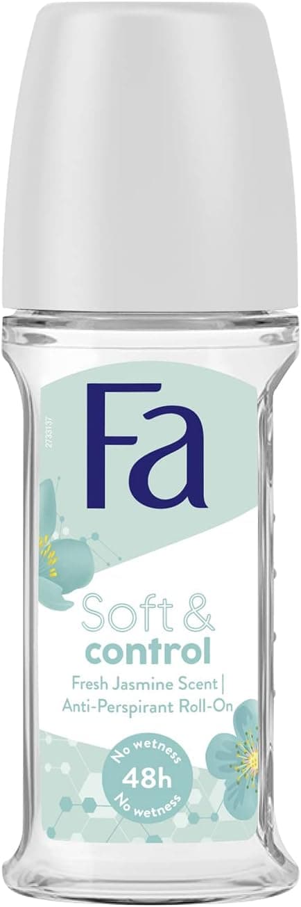 رولآن زنانه Fa Soft & Control با رایحه یاسمن 50 ml، 1 عدد رولآن زنانه Fa Soft & Control با رایحه یاسمن 50 ml، 1 عدد