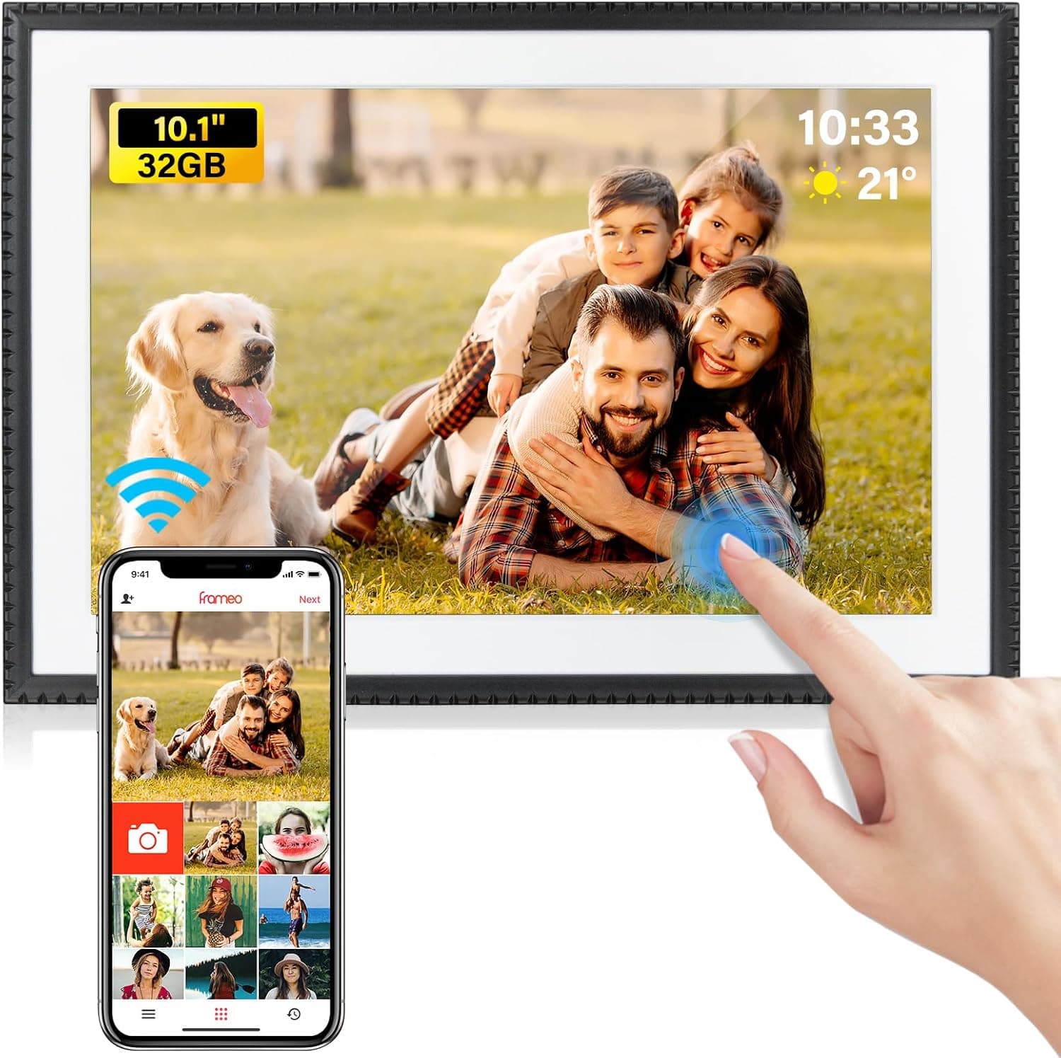 قاب عکس دیجیتال OuuOee وایفای 10.1 اینچ 32GB صفحه لمسی IPS قاب عکس دیجیتال OuuOee وایفای 10.1 اینچ 32GB صفحه لمسی IPS