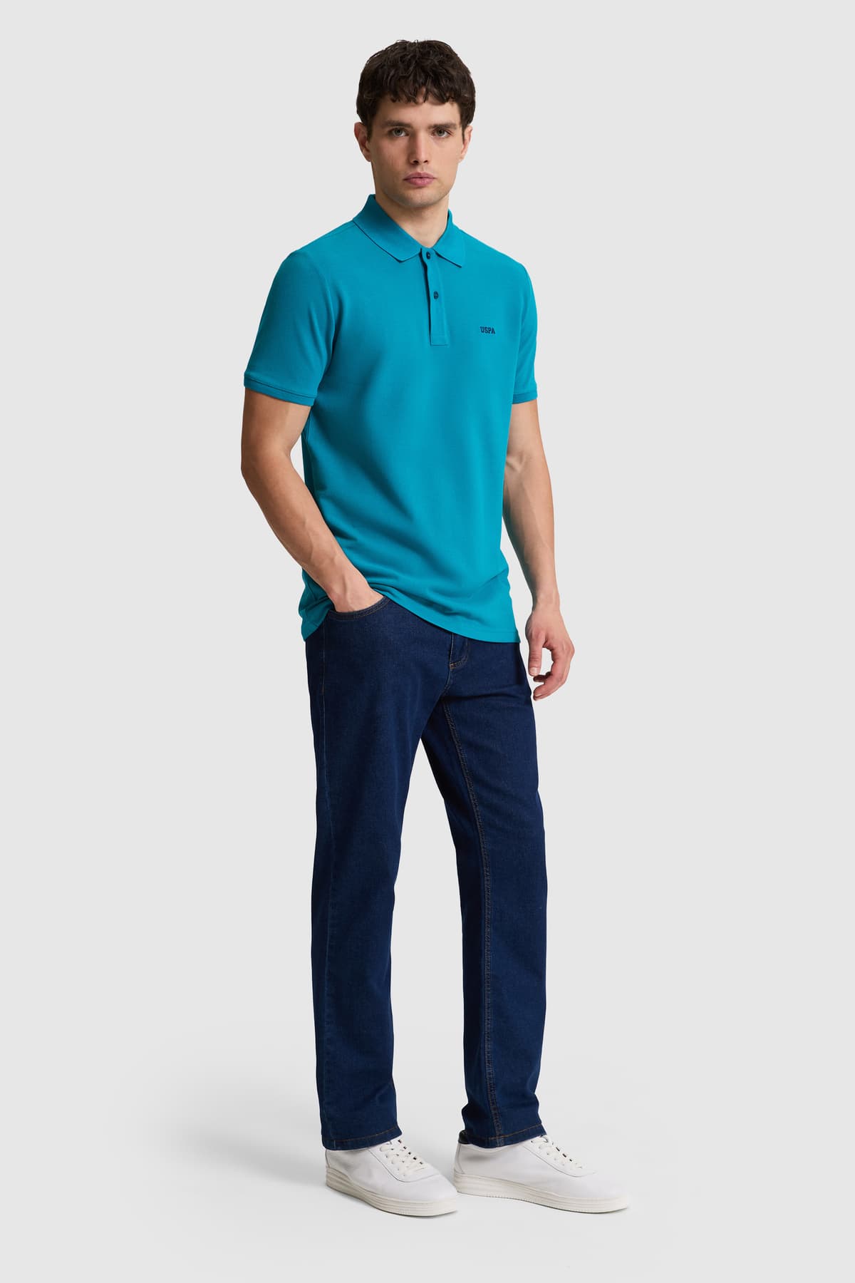 تیشرت مردانه U.S. Polo Assn. یقه پولو فیت معمولی نفتی مدل 50326963-VR102 تیشرت مردانه U.S. Polo Assn. یقه پولو فیت معمولی نفتی مدل 50326963-VR102