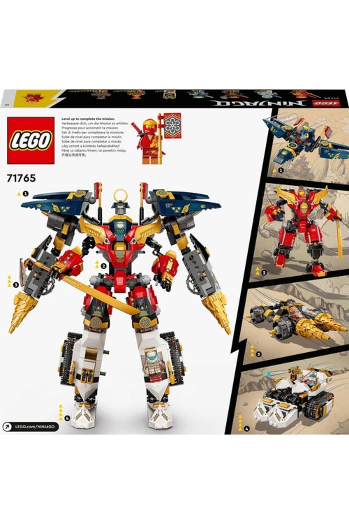 لگو Ninjago ربات کمبوی اولترا نینجا مدل 71765 1104 قطعه لگو Ninjago ربات کمبوی اولترا نینجا مدل 71765 1104 قطعه
