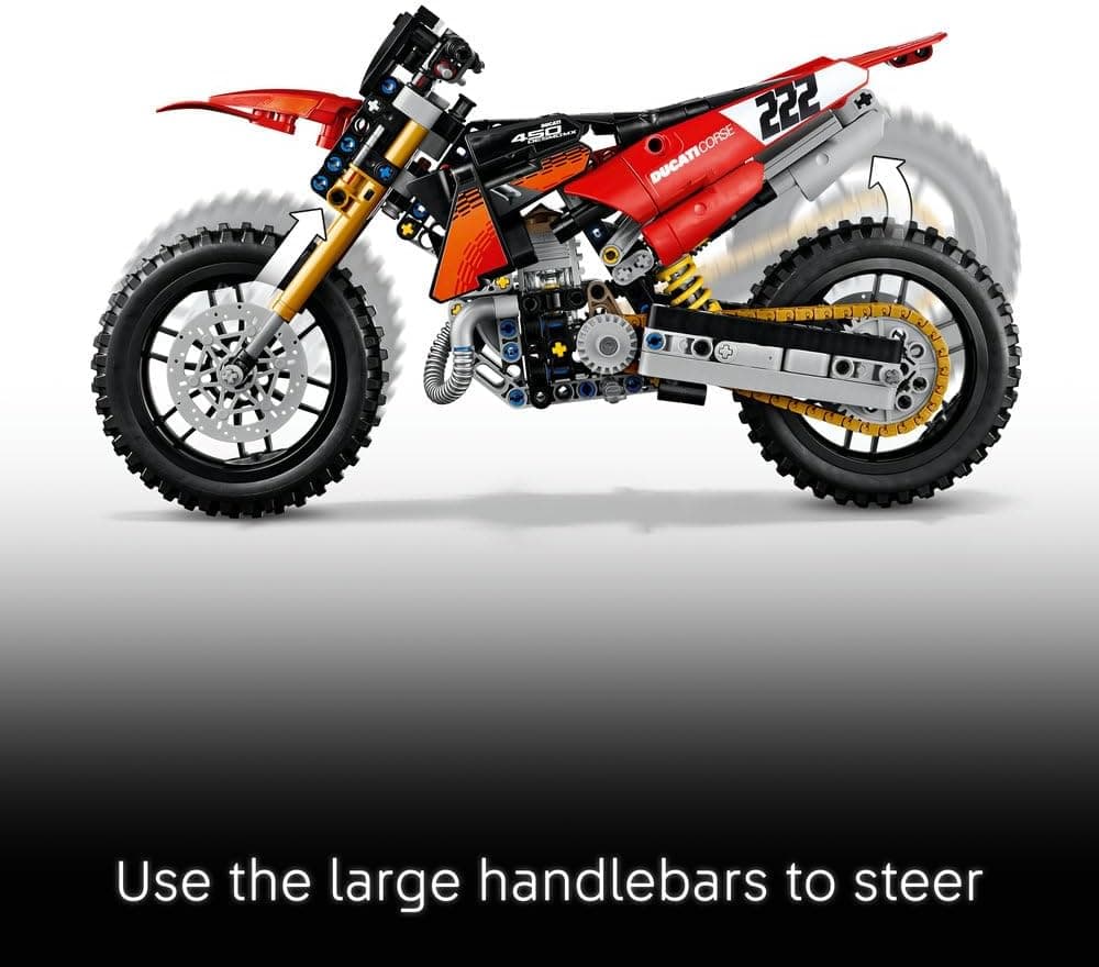 لگو Technic Ducati Desmo450 MX Factory موتورسیکلت ساختنی مدل 42238 لگو Technic Ducati Desmo450 MX Factory موتورسیکلت ساختنی مدل 42238