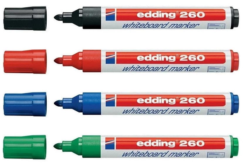 ماژیک وایت برد Edding مدل 260 بسته 4 عددی سفید ماژیک وایت برد Edding مدل 260 بسته 4 عددی سفید