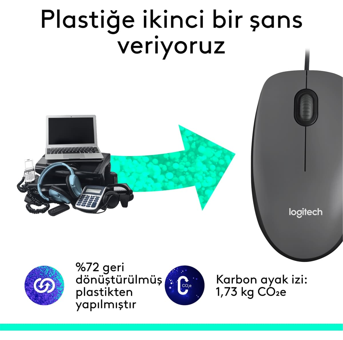 ماوس Logitech مدل M100 کابلی USB با 1000 DPI مشکی 910-006652 ماوس Logitech مدل M100 کابلی USB با 1000 DPI مشکی 910-006652