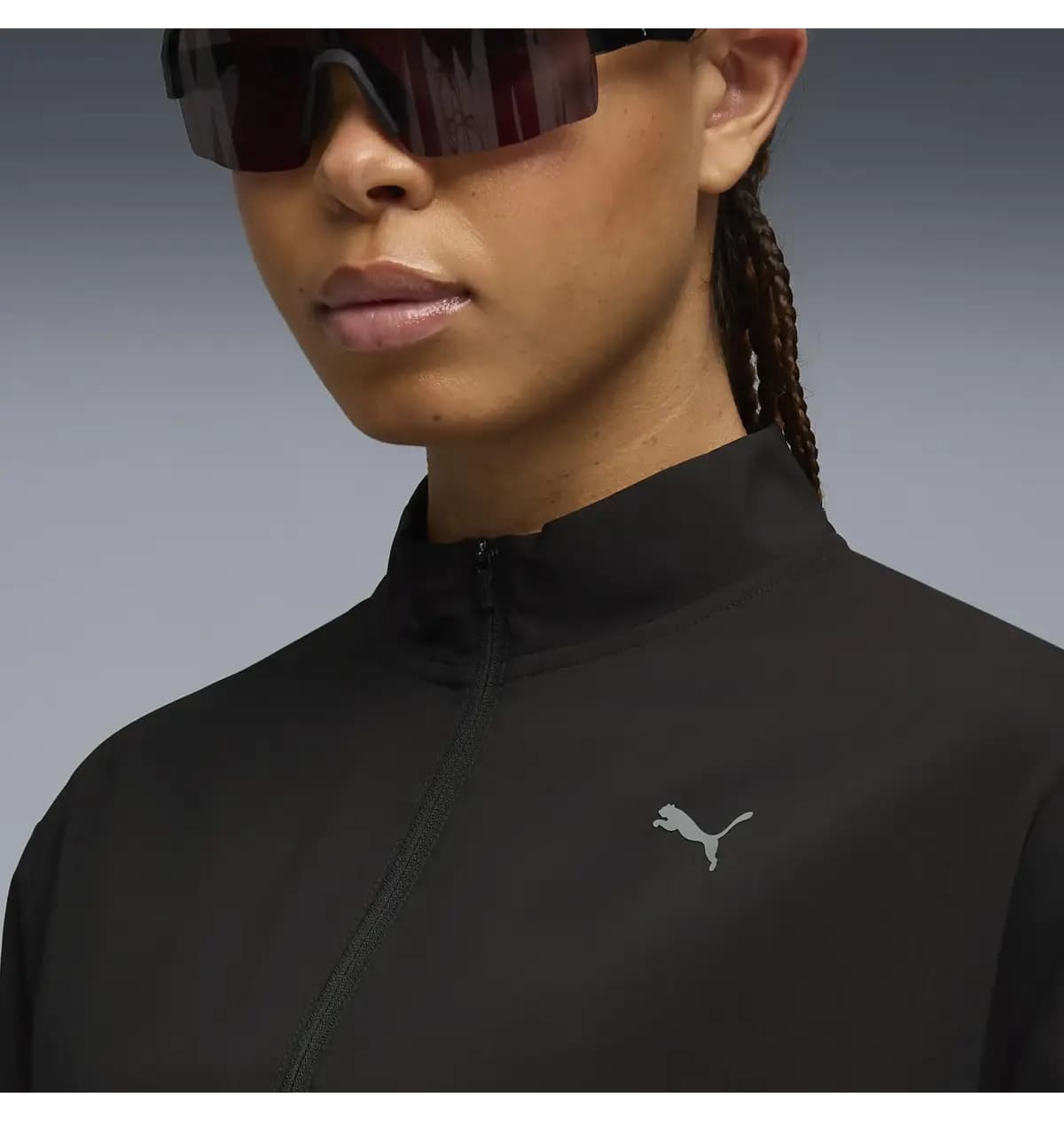 ژاکت زنانه Puma مشکی با زیپ مدل FASHION JACKET ژاکت زنانه Puma مشکی با زیپ مدل FASHION JACKET