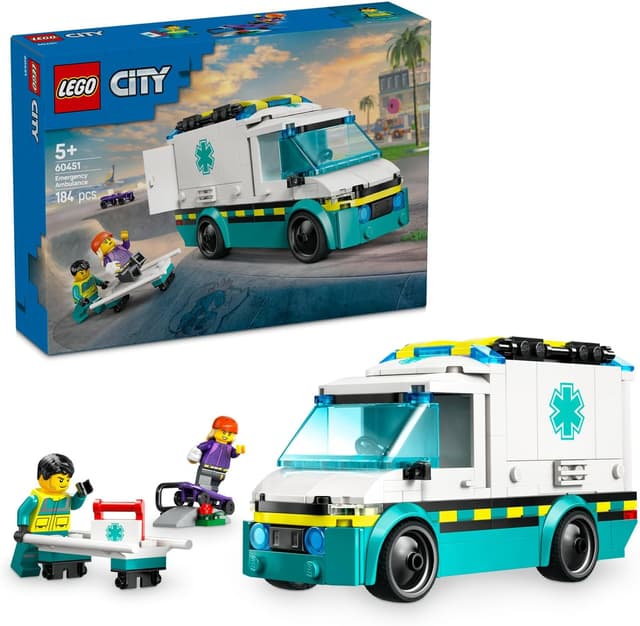 لگو 60451 City ماشین اسباببازی مدل آمبولانس اورژانس لگو 60451 City ماشین اسباببازی مدل آمبولانس اورژانس