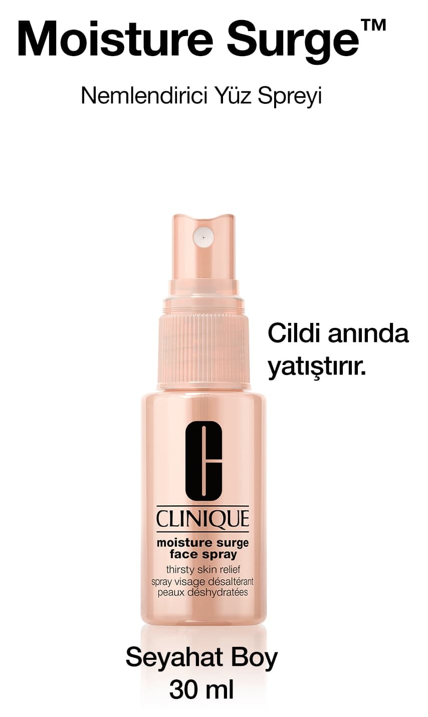 اسپری آبرسان صورت Clinique فرمول بدون روغن با آب آلوئه Moisture Surge 30ml اسپری آبرسان صورت Clinique فرمول بدون روغن با آب آلوئه Moisture Surge 30ml